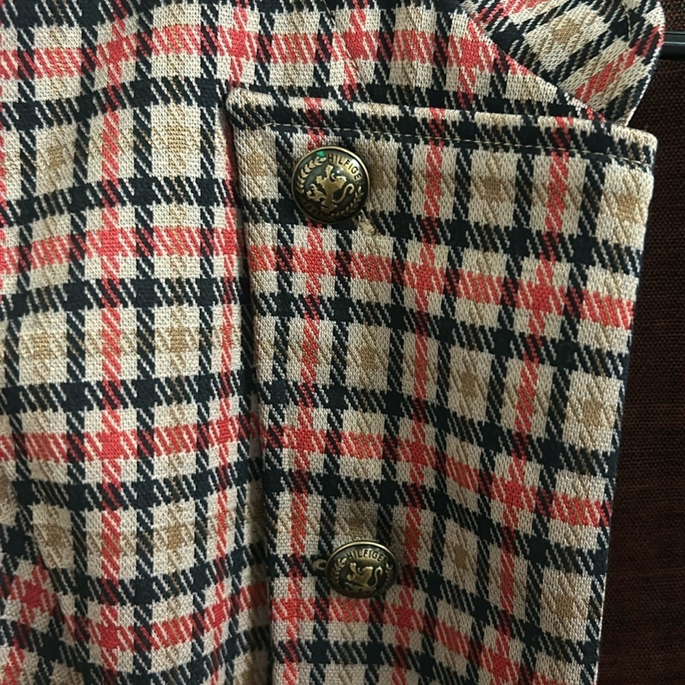 Tommy Hilfiger plaid print band jacket‎ - Picture 3 of 4